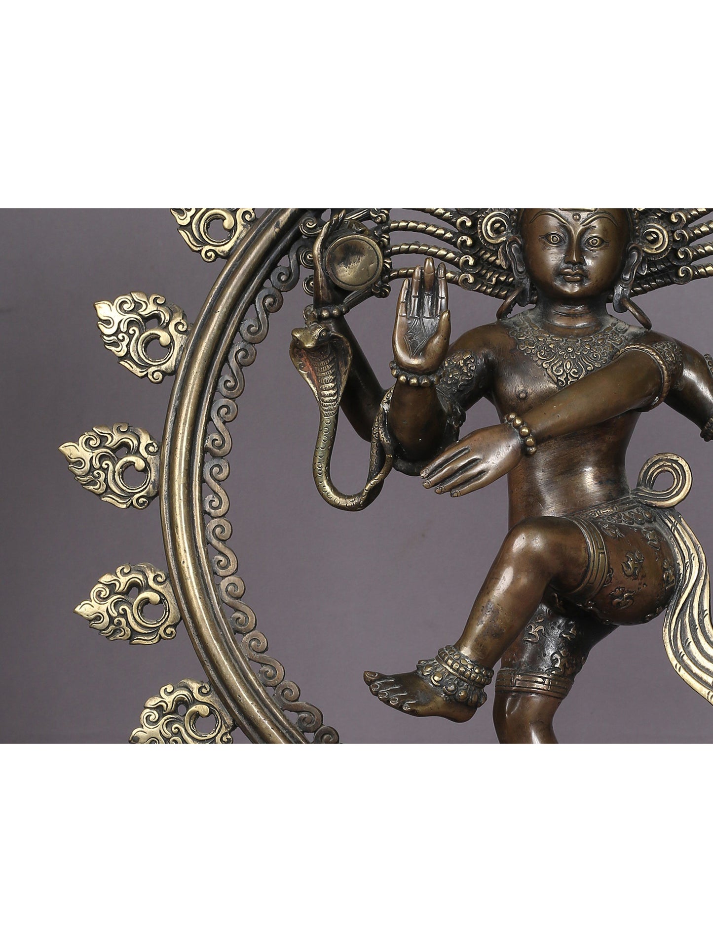 21" Nataraja Brass Idol From Nepal | Handmade Idol | Brass Lord Dancing Shiva Statue