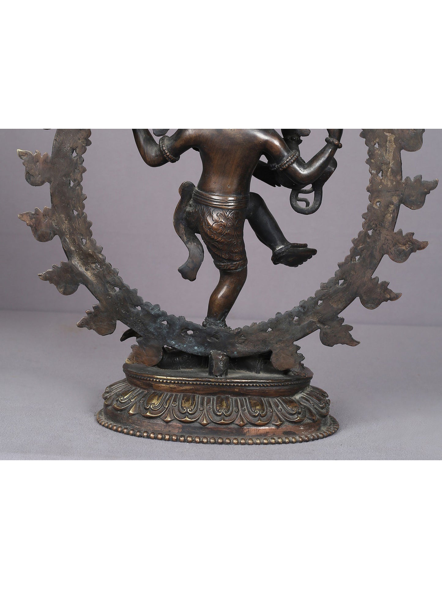 13" Dancing Lord Nataraja Brass Sculpture From Nepal | Handmade | Shiva Statue