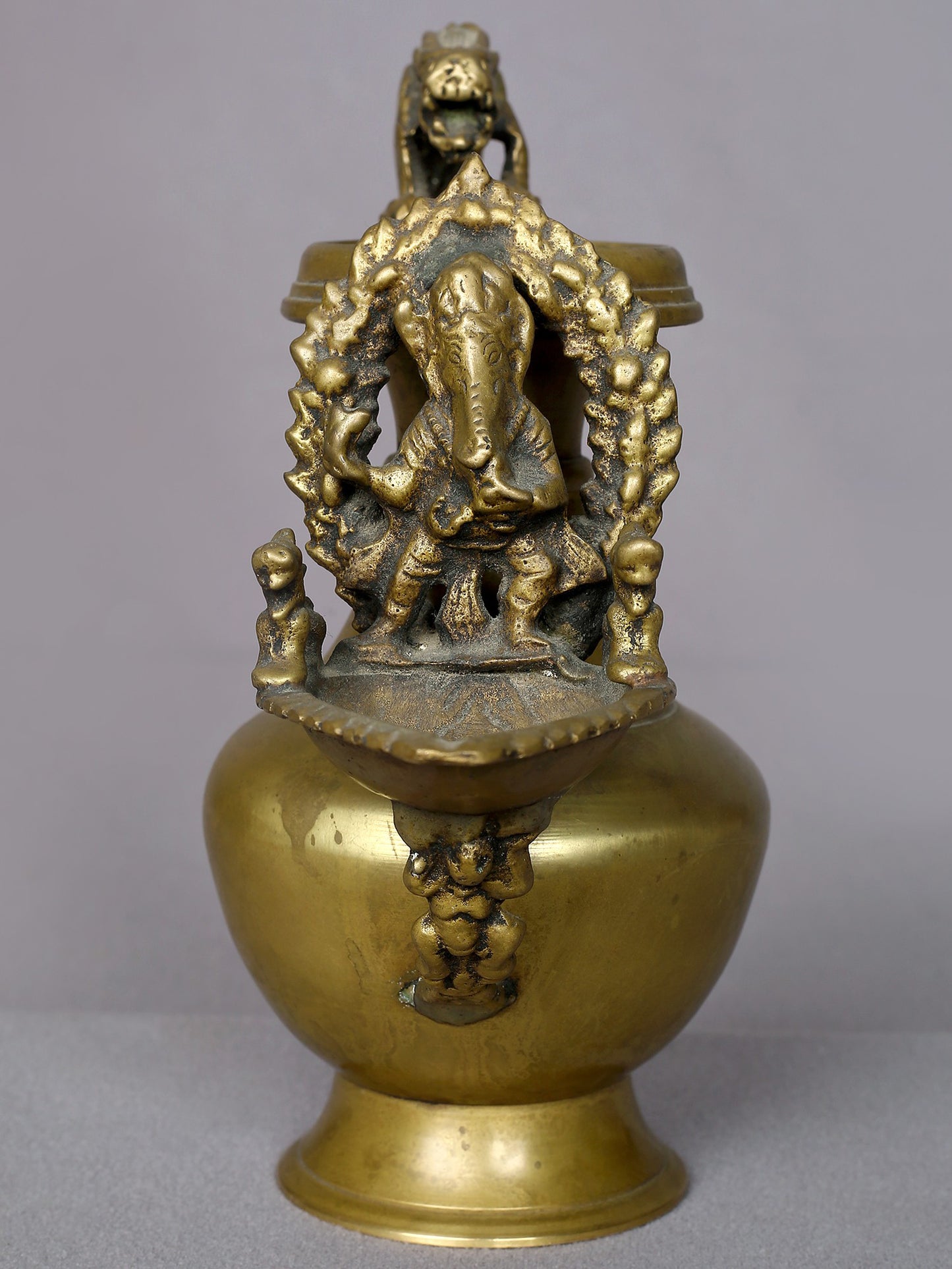 8" Sukunda Lamp In Brass | Pooja & Ritual Lamp | Traditional Brass Lamp