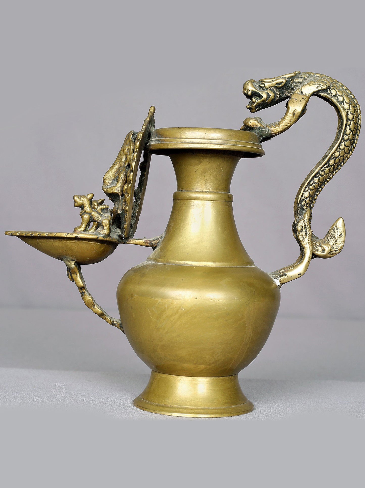 8" Sukunda Lamp In Brass | Pooja & Ritual Lamp | Traditional Brass Lamp