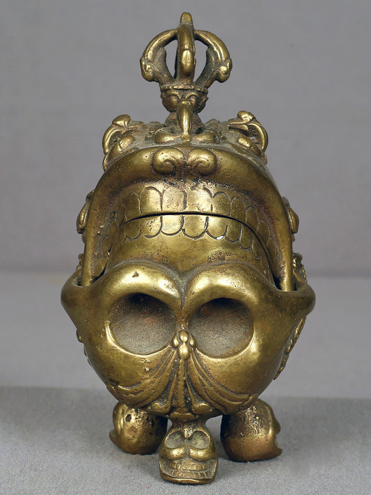 5" Brass Incense Burner (Kapala) from Nepal