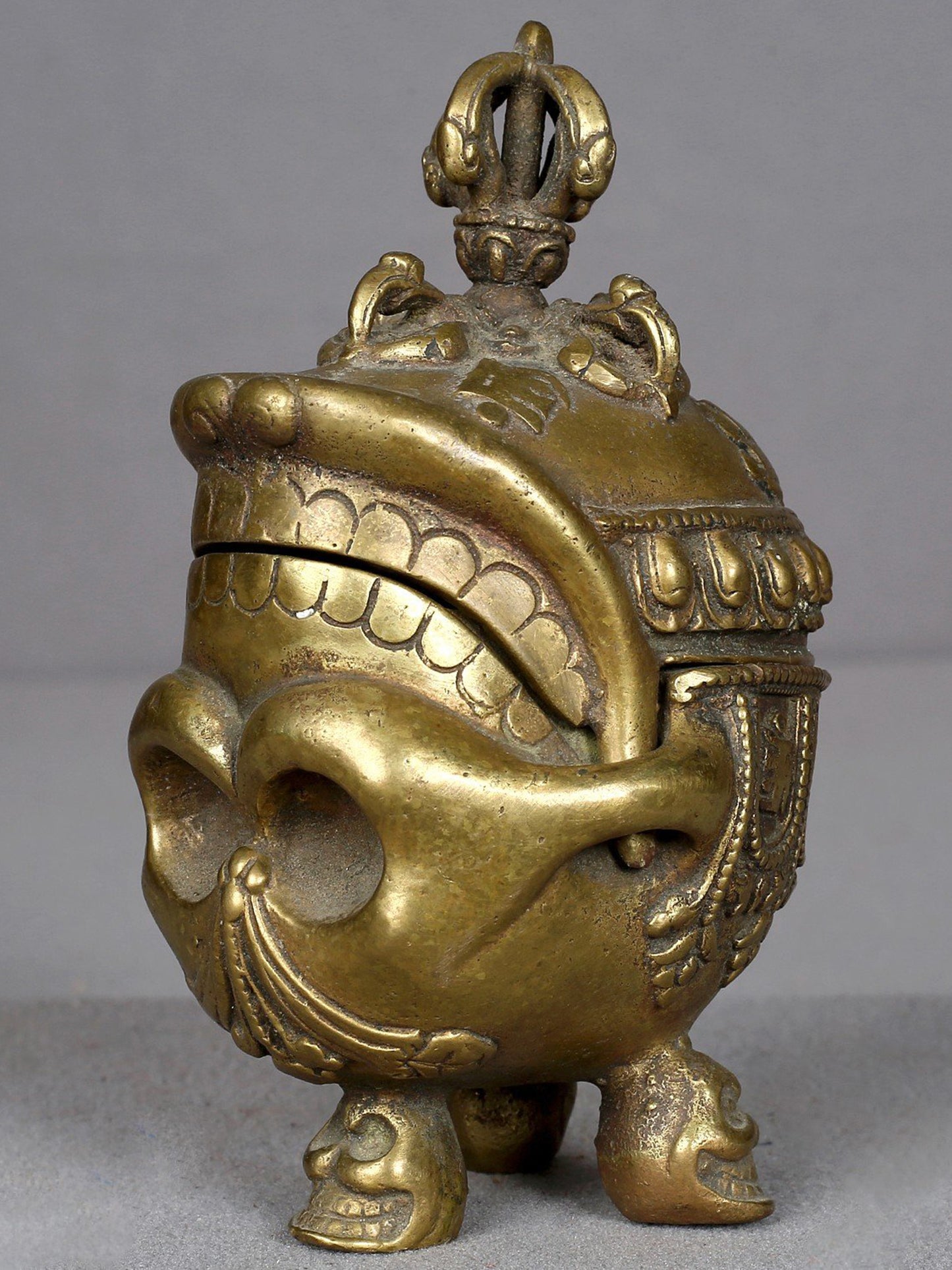 5" Brass Incense Burner (Kapala) from Nepal