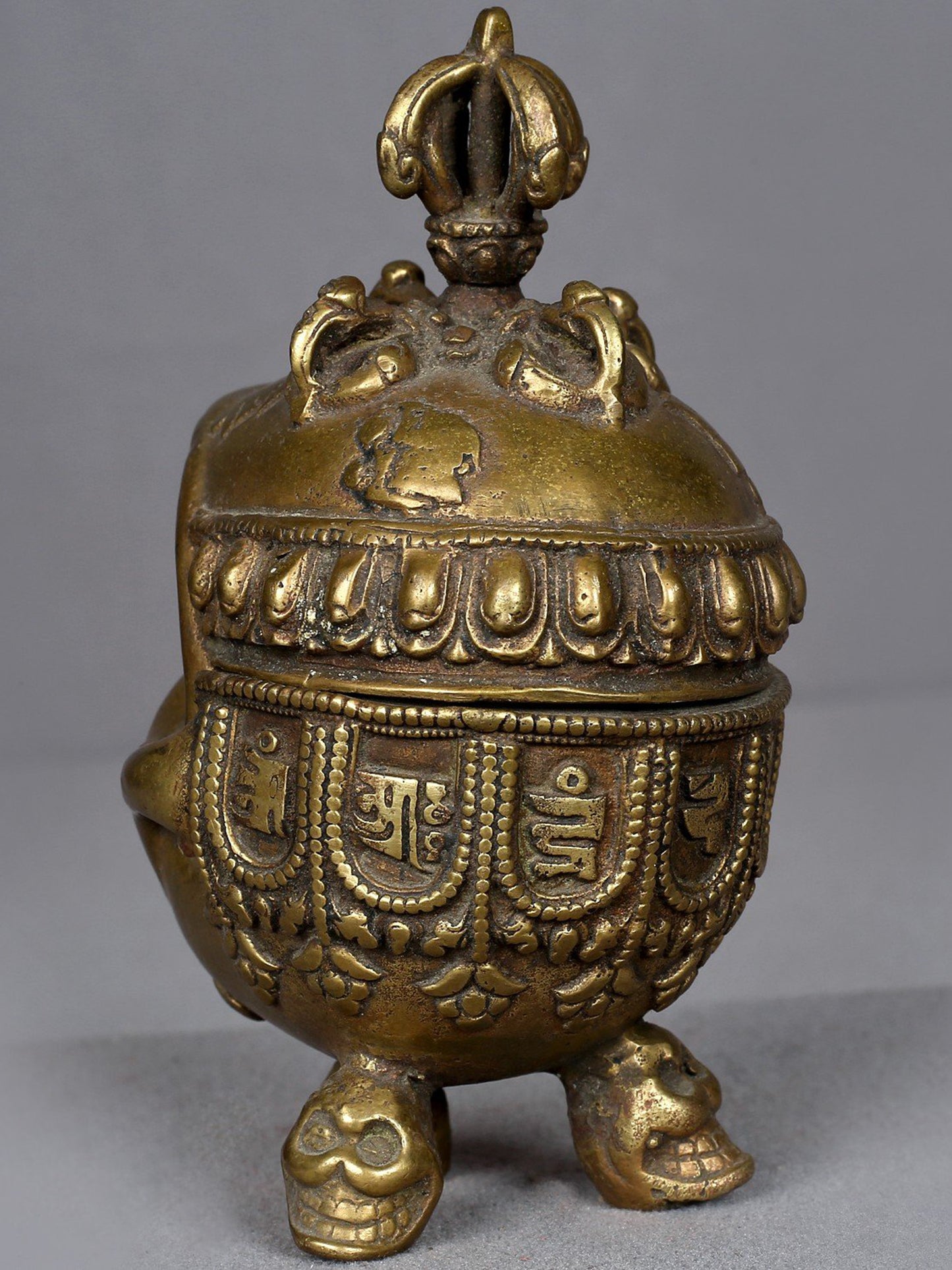 5" Brass Incense Burner (Kapala) from Nepal