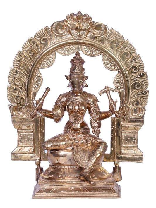 12" Bronze Goddess Varahi Statue | Madhuchista Vidhana (Lost-Wax) | Panchaloha Bronze Statue From Swamimalai