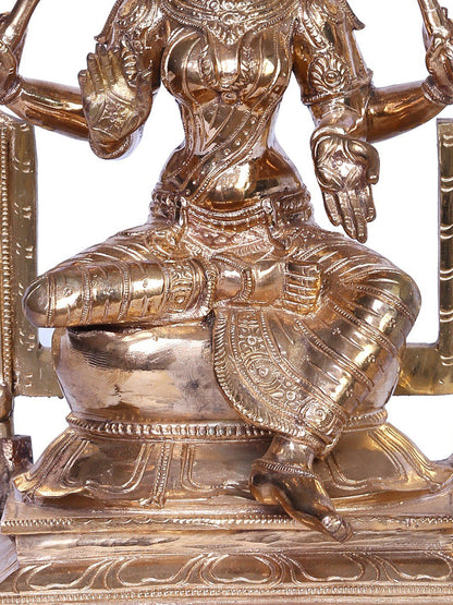 12" Bronze Goddess Varahi Statue | Madhuchista Vidhana (Lost-Wax) | Panchaloha Bronze Statue From Swamimalai