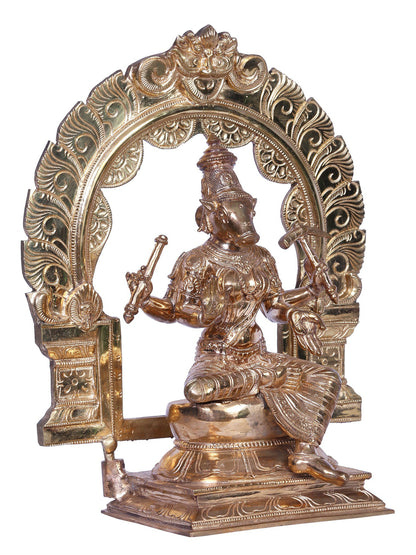 12" Bronze Goddess Varahi Statue | Madhuchista Vidhana (Lost-Wax) | Panchaloha Bronze Statue From Swamimalai