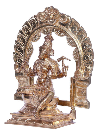 12" Bronze Goddess Varahi Statue | Madhuchista Vidhana (Lost-Wax) | Panchaloha Bronze Statue From Swamimalai