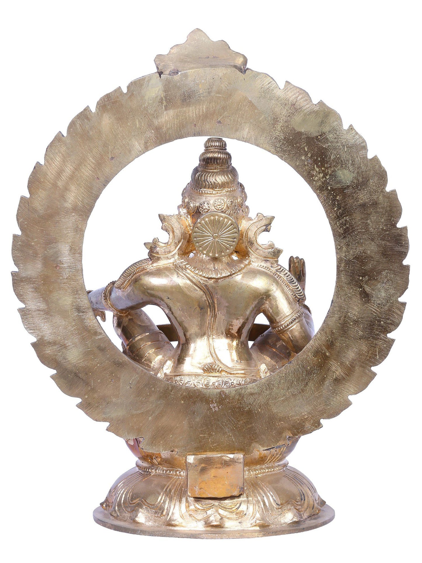 12" Bronze Lord Ayyappan Sculpture | Madhuchista Vidhana (Lost-Wax) | Panchaloha Bronze Statue From Swamimalai