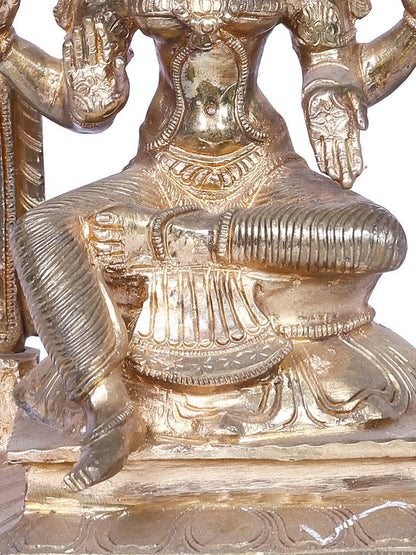 12" Bronze Goddess Lakshmi Statue | Madhuchista Vidhana (Lost-Wax) | Handmade | Panchaloha Bronze Statue From Swamimalai