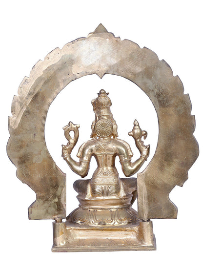 12" Bronze Goddess Lakshmi Statue | Madhuchista Vidhana (Lost-Wax) | Handmade | Panchaloha Bronze Statue From Swamimalai