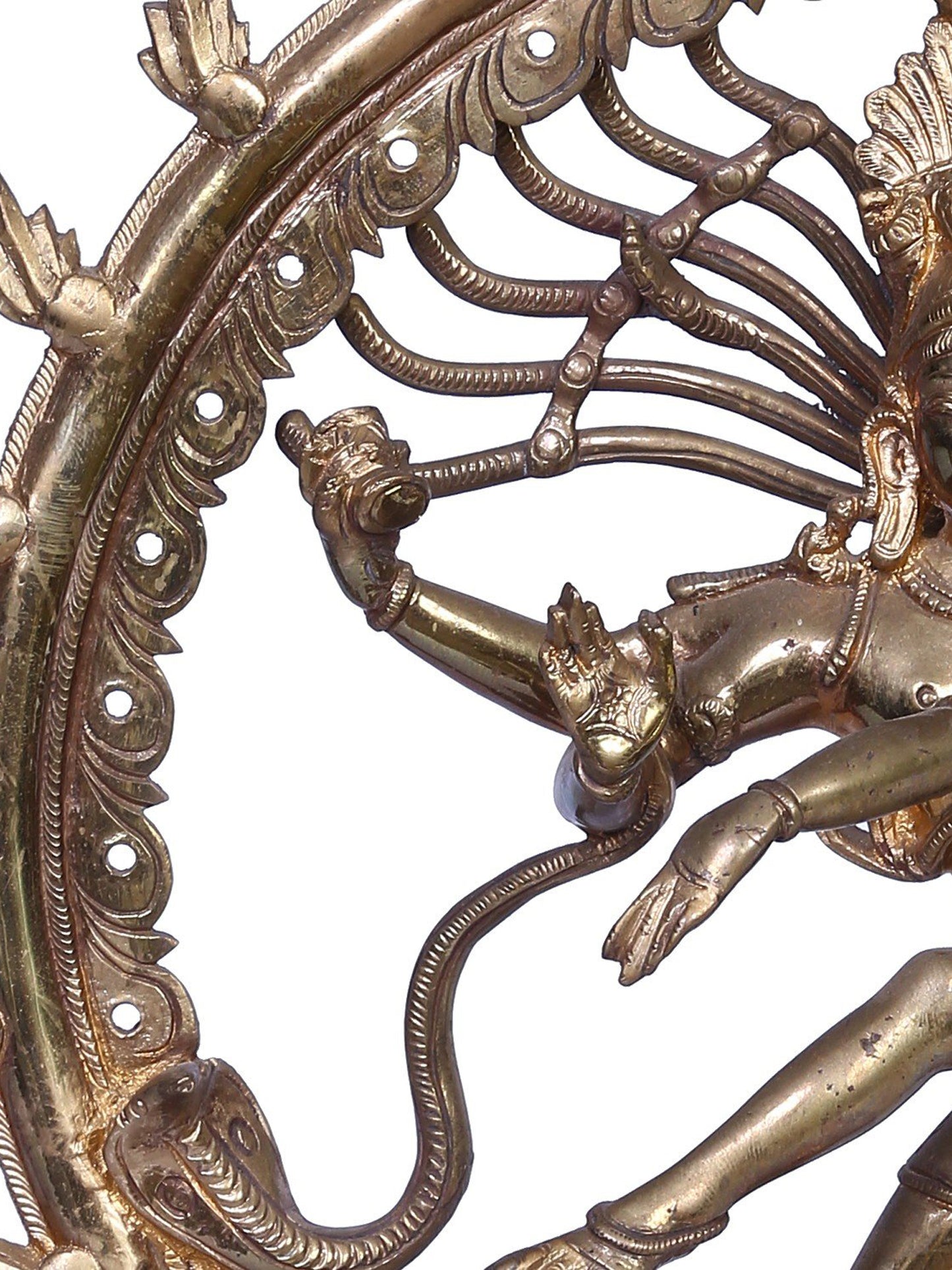 13" Nataraja (Dancing Shiva) Panchaloha Bronze Statue From Swamimalai | Handmade | Madhuchista Vidhana (Lost-Wax)