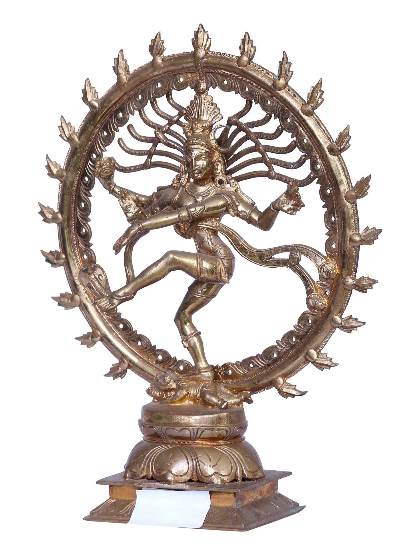 13" Nataraja (Dancing Shiva) Panchaloha Bronze Statue From Swamimalai | Handmade | Madhuchista Vidhana (Lost-Wax)