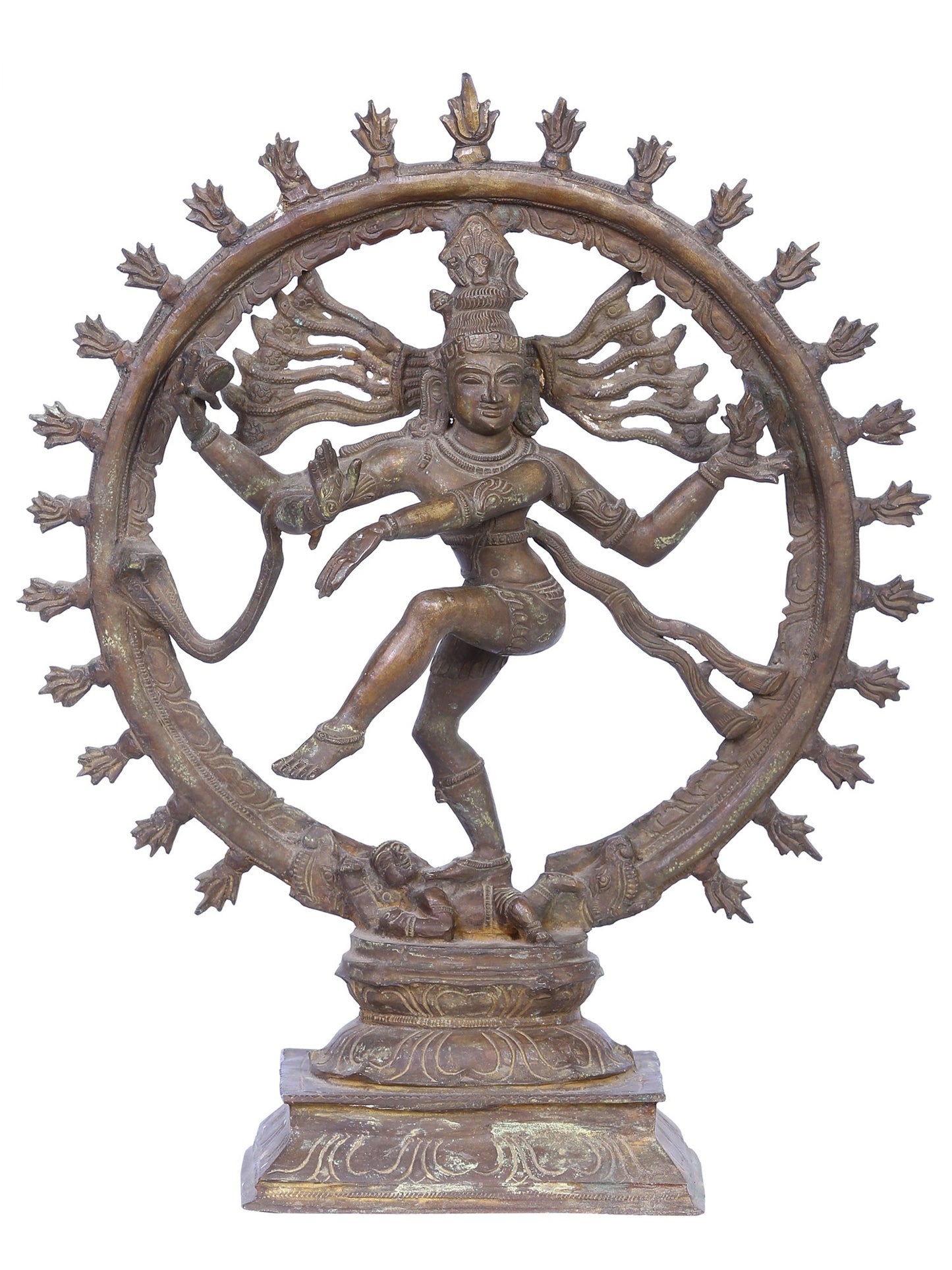 13" Nataraja (Dancing Shiva) Statue | Madhuchista Vidhana (Lost-Wax) | Panchaloha Bronze from Swamimalai