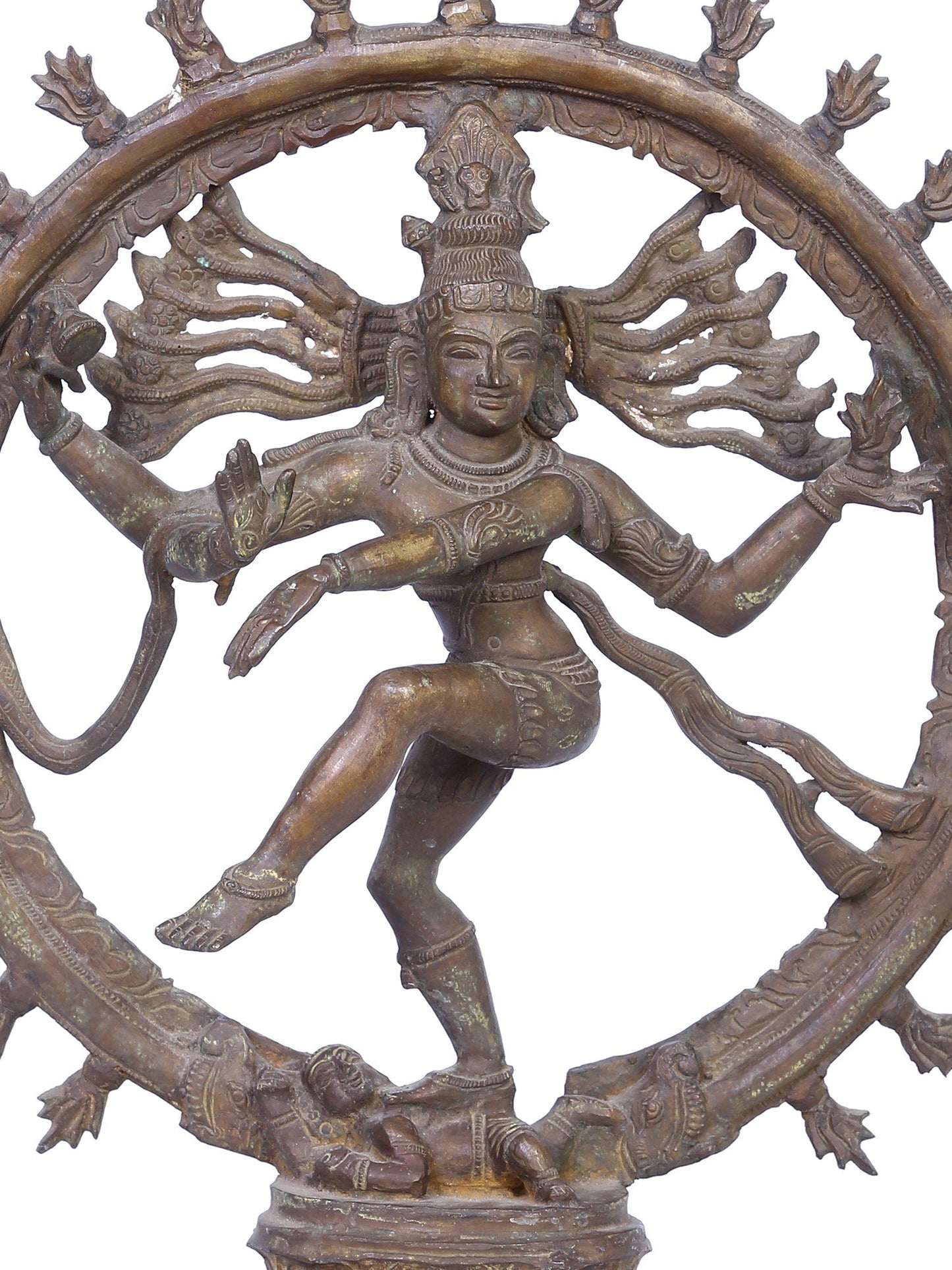 13" Nataraja (Dancing Shiva) Statue | Madhuchista Vidhana (Lost-Wax) | Panchaloha Bronze from Swamimalai