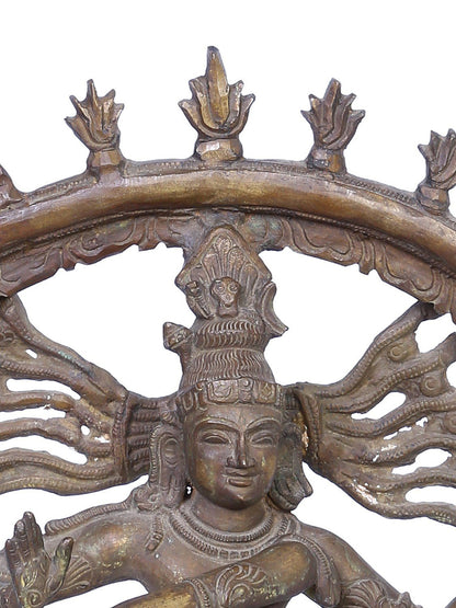 13" Nataraja (Dancing Shiva) Statue | Madhuchista Vidhana (Lost-Wax) | Panchaloha Bronze from Swamimalai