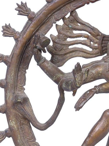 13" Nataraja (Dancing Shiva) Statue | Madhuchista Vidhana (Lost-Wax) | Panchaloha Bronze from Swamimalai