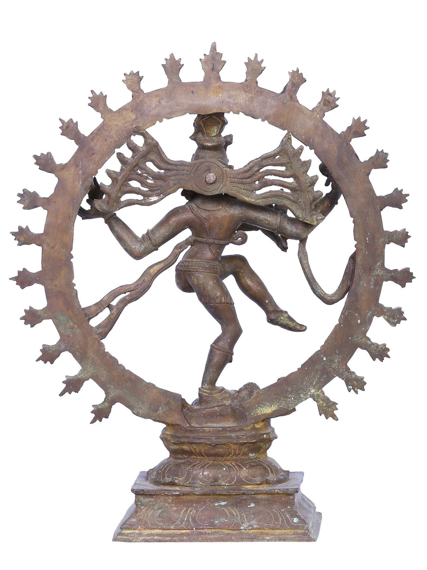 13" Nataraja (Dancing Shiva) Statue | Madhuchista Vidhana (Lost-Wax) | Panchaloha Bronze from Swamimalai