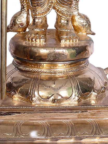 24" Bronze Standing Kartikeya Statue | Madhuchista Vidhana (Lost-Wax) | Panchaloha Bronze Statue From Swamimalai