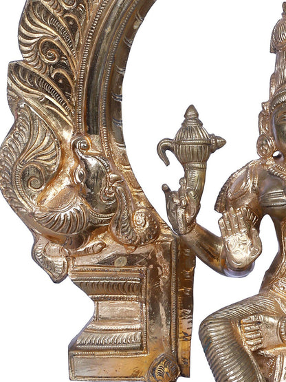 12" Bronze Goddess Bhuvaneshvari Statue | Handmade | Madhuchista Vidhana (Lost-Wax) | Panchaloha Bronze from Swamimalai