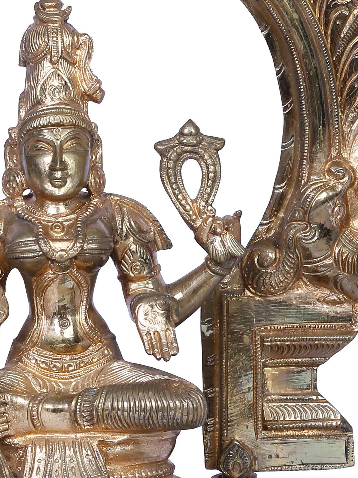 12" Bronze Goddess Bhuvaneshvari Statue | Handmade | Madhuchista Vidhana (Lost-Wax) | Panchaloha Bronze from Swamimalai