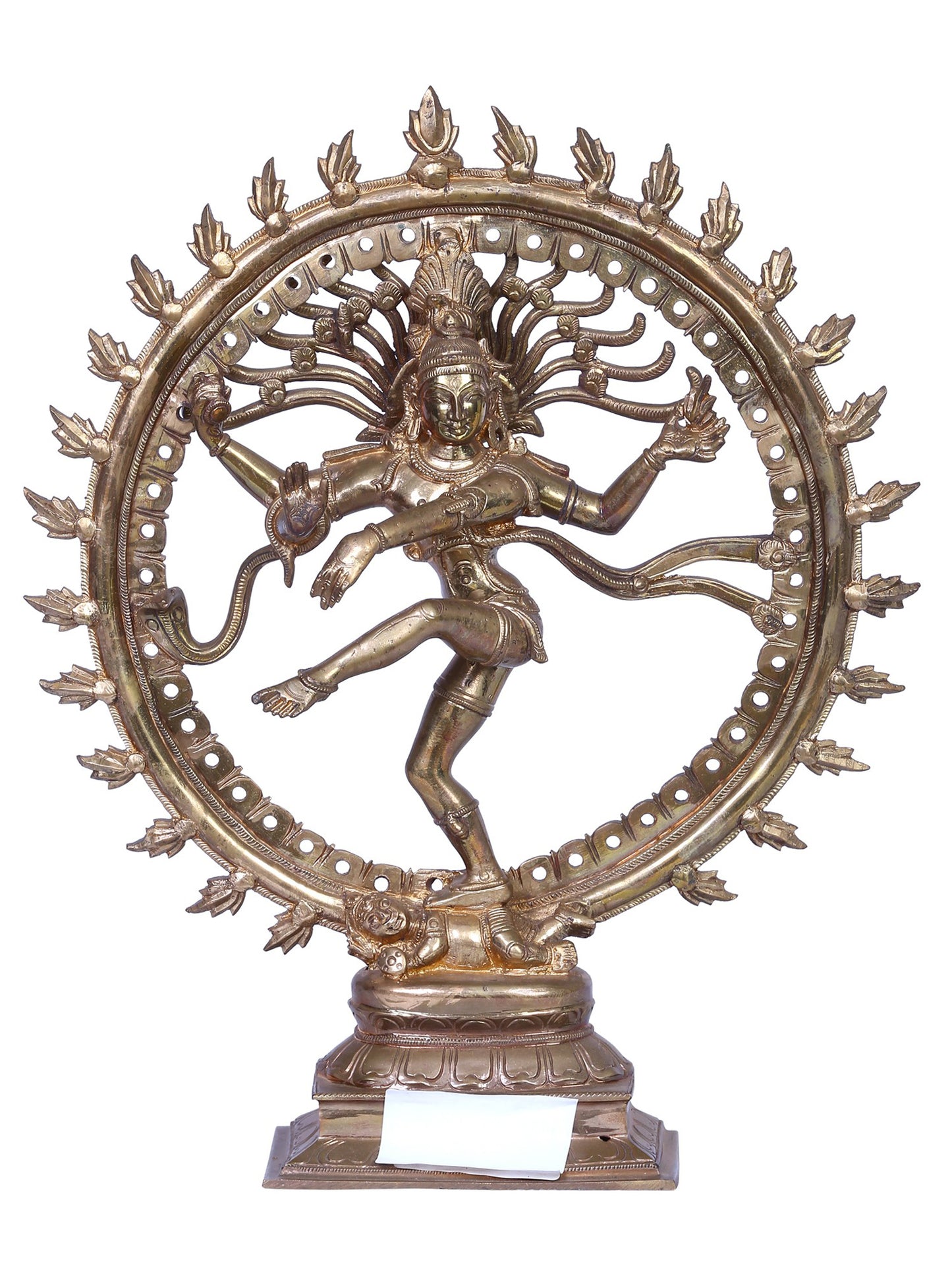 13" Bronze Nataraja (Dancing Shiva) Statue | Handmade | Madhuchista Vidhana (Lost-Wax) | Panchaloha Bronze from Swamimalai