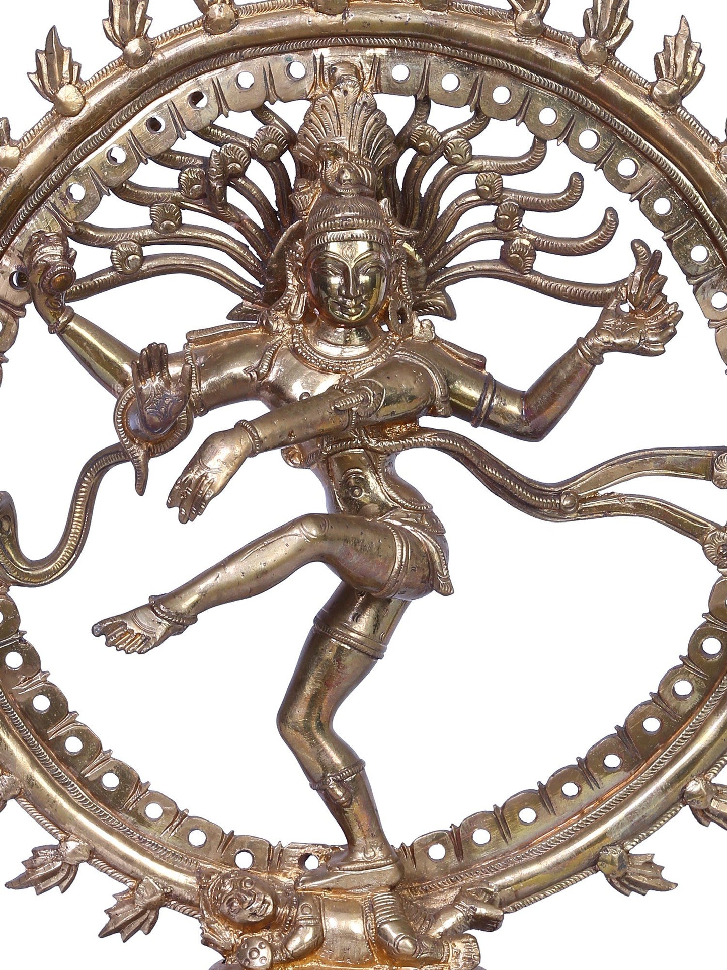 13" Bronze Nataraja (Dancing Shiva) Statue | Handmade | Madhuchista Vidhana (Lost-Wax) | Panchaloha Bronze from Swamimalai