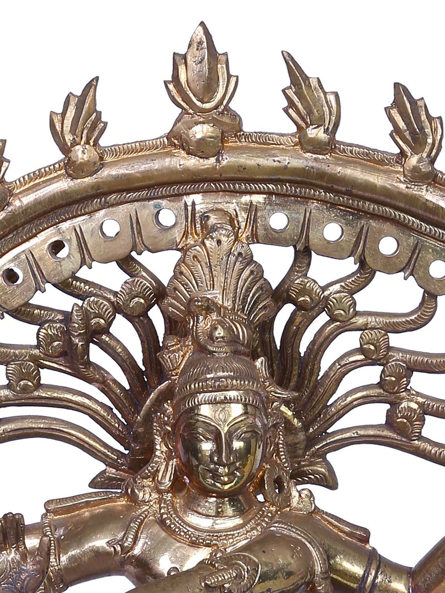 13" Bronze Nataraja (Dancing Shiva) Statue | Handmade | Madhuchista Vidhana (Lost-Wax) | Panchaloha Bronze from Swamimalai