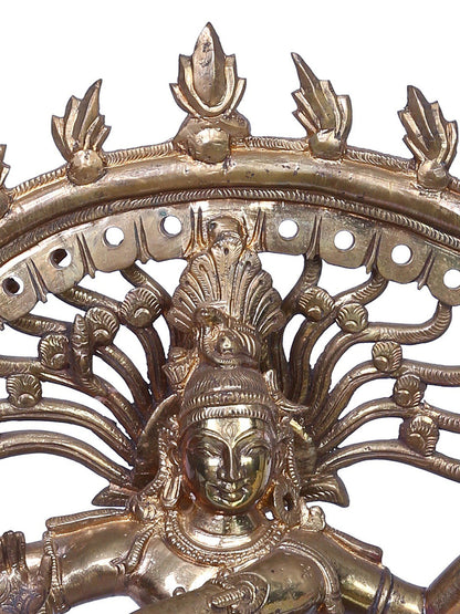 13" Bronze Nataraja (Dancing Shiva) Statue | Handmade | Madhuchista Vidhana (Lost-Wax) | Panchaloha Bronze from Swamimalai