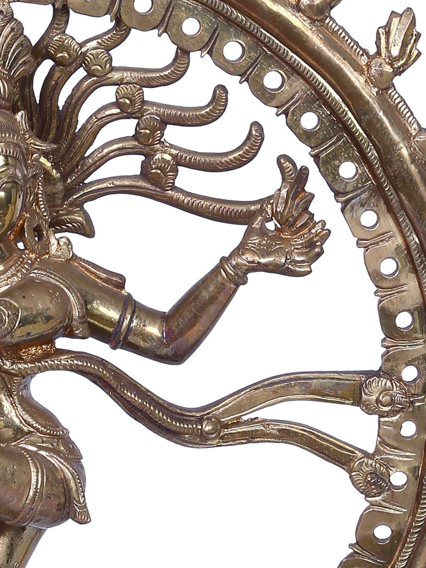 13" Bronze Nataraja (Dancing Shiva) Statue | Handmade | Madhuchista Vidhana (Lost-Wax) | Panchaloha Bronze from Swamimalai