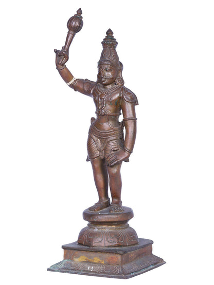 12" Karuppu Sami Panchaloha Bronze Statue From Swamimalai | Handmade Idol | Madhuchista Vidhana