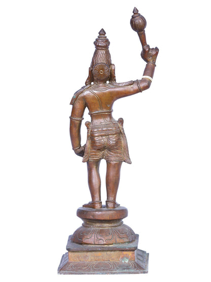 12" Karuppu Sami Panchaloha Bronze Statue From Swamimalai | Handmade Idol | Madhuchista Vidhana