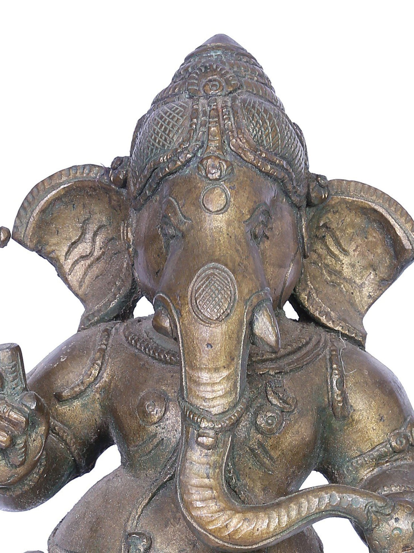 12" Bronze Standing Lord Ganesha Statue | Handmade | Madhuchista Vidhana (Lost-Wax) | Panchaloha Bronze Statue From Swamimalai