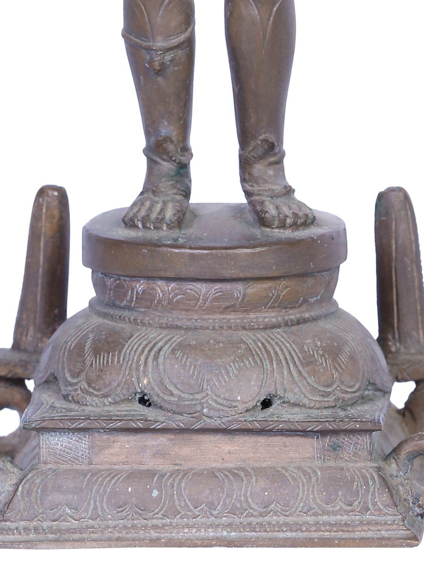 12" Standing Lord Brahma Ji | Handmade | Madhuchista Vidhana (Lost-Wax) | Panchaloha Bronze from Swamimalai