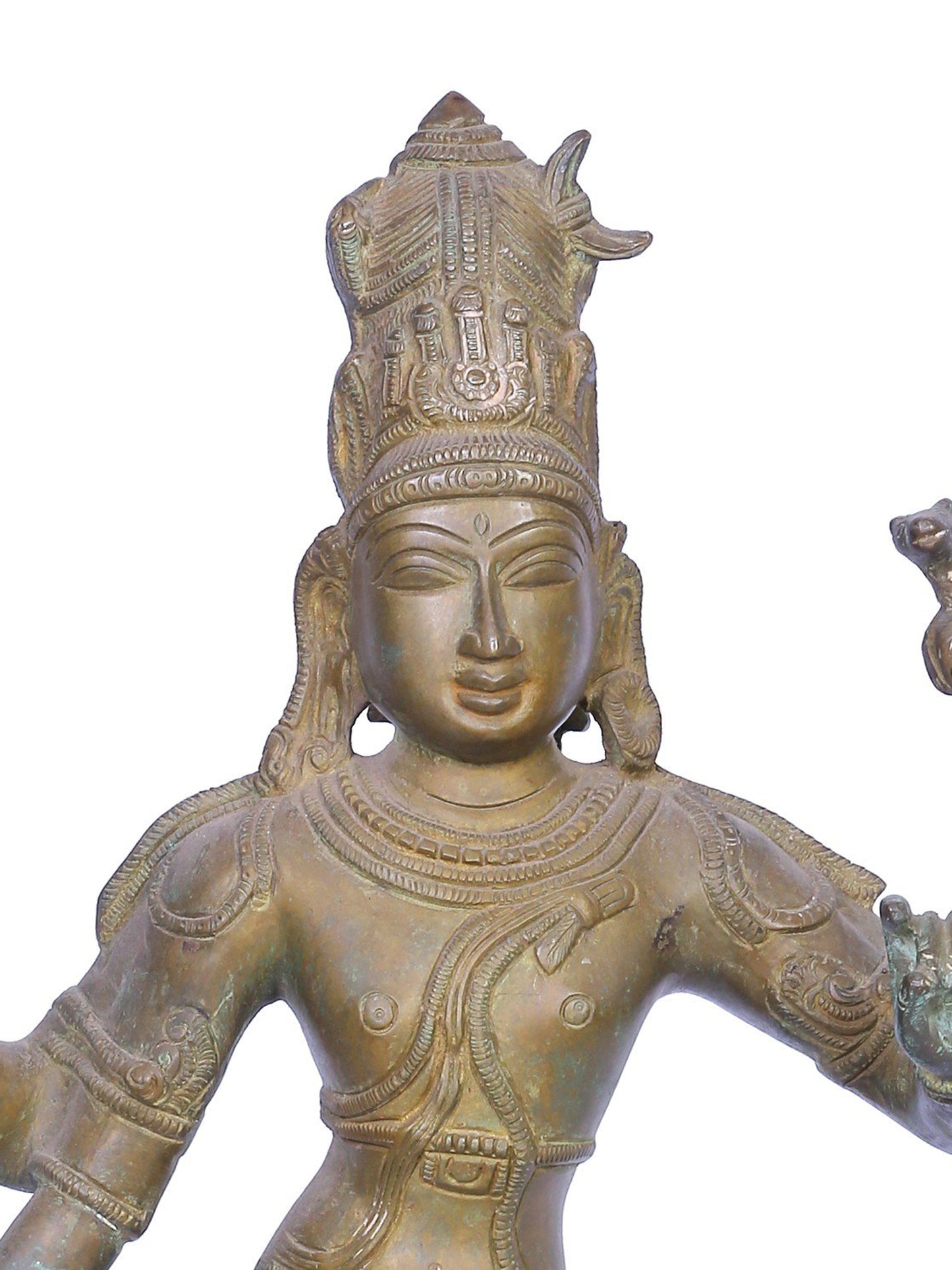 18" Bronze Lord Shiva | Handmade Statue | Madhuchista Vidhana (Lost-Wax) | Panchaloha Bronze from Swamimalai