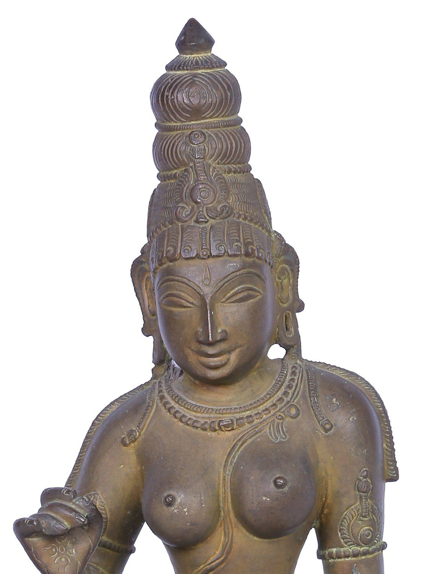 12" Devi Uma (Bhoga Shakti) | Handmade Idol | Madhuchista Vidhana (Lost-Wax) | Panchaloha Bronze from Swamimalai