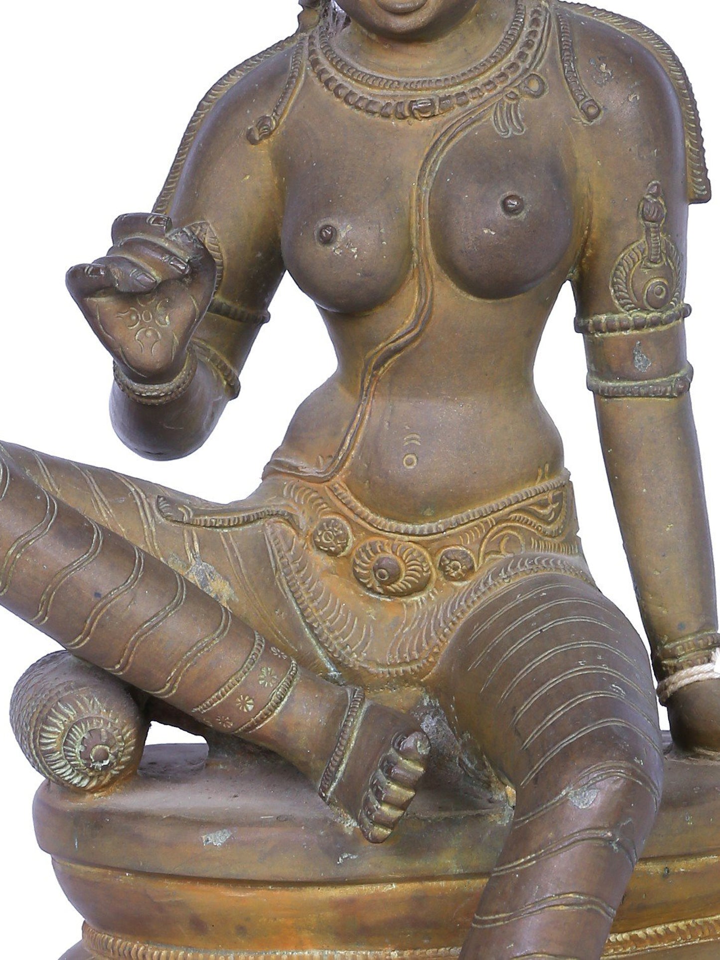 12" Devi Uma (Bhoga Shakti) | Handmade Idol | Madhuchista Vidhana (Lost-Wax) | Panchaloha Bronze from Swamimalai