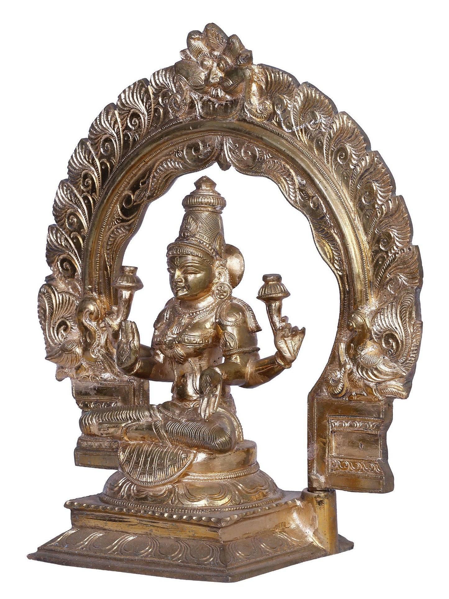 12" Bronze Goddess Lakshmi Statue | Handmade Statue | Madhuchista Vidhana (Lost-Wax) | Panchaloha Bronze from Swamimalai