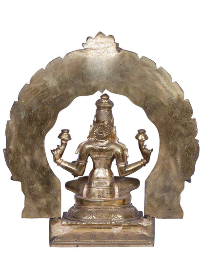 12" Bronze Goddess Lakshmi Statue | Handmade Statue | Madhuchista Vidhana (Lost-Wax) | Panchaloha Bronze from Swamimalai