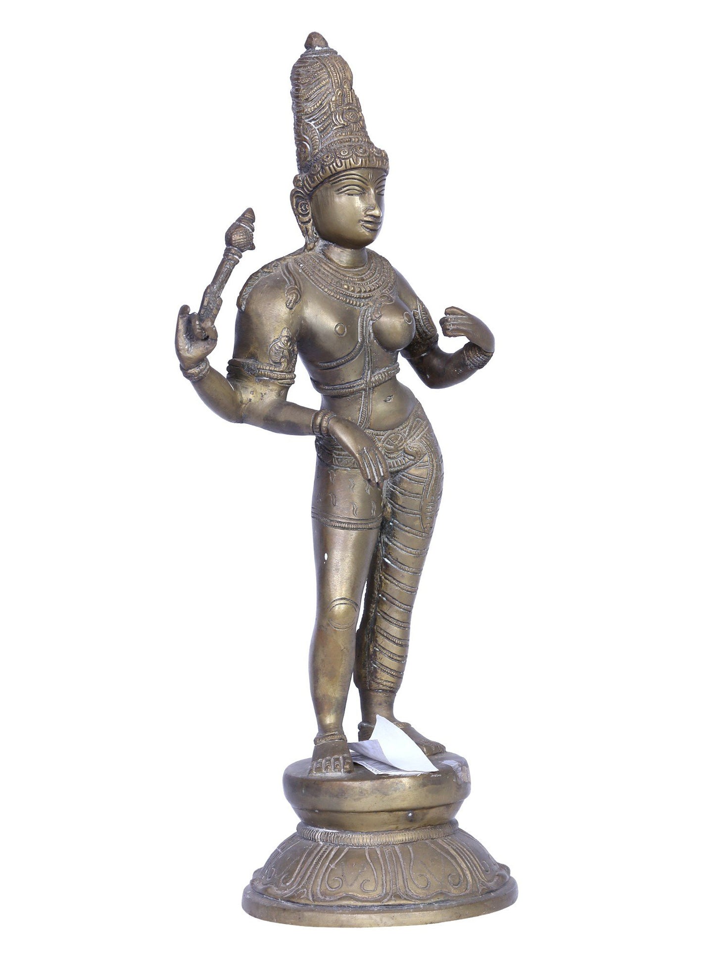 15" Ardhanarishvara Panchaloha Bronze Sculpture From Swamimalai | Handmade Idol | Madhuchista Vidhana (Lost-Wax)