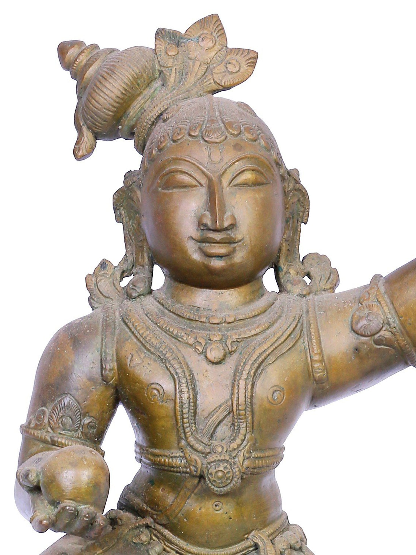 18" Lord Kaliya Krishna Panchaloha Bronze Idol from Swamimalai | Madhuchista Vidhana (Lost-Wax)