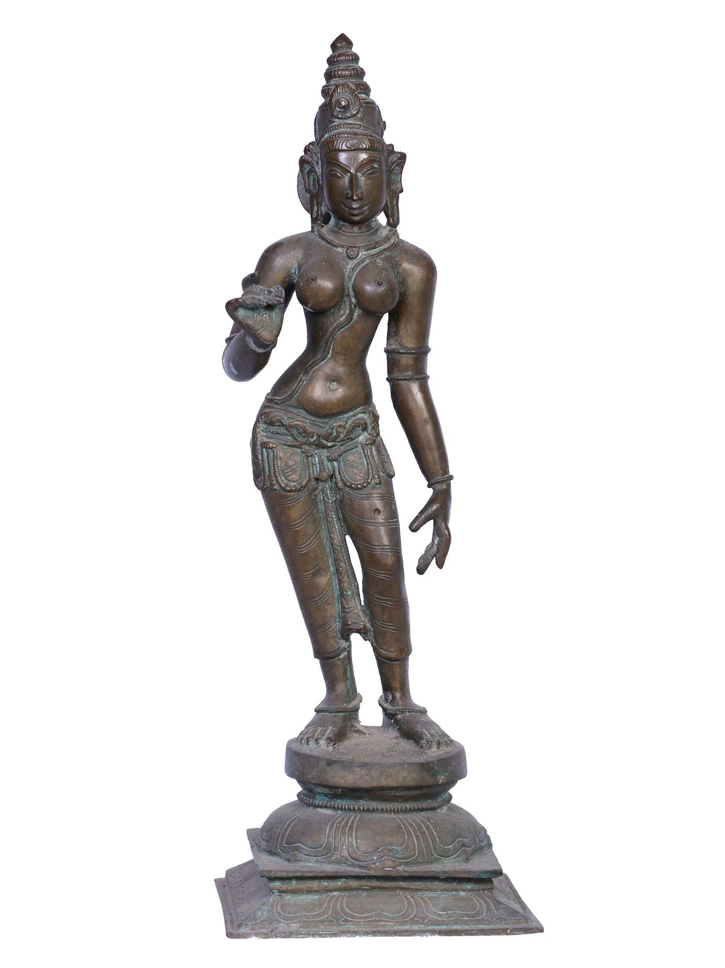 Goddess Uma Sivagami (Bhoga Shakti) | Handmade Idol | Madhuchista Vidhana (Lost-Wax) | Panchaloha Bronze from Swamimalai