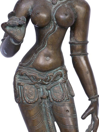 Goddess Uma Sivagami (Bhoga Shakti) | Handmade Idol | Madhuchista Vidhana (Lost-Wax) | Panchaloha Bronze from Swamimalai