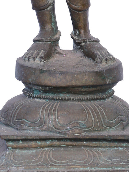 Goddess Uma Sivagami (Bhoga Shakti) | Handmade Idol | Madhuchista Vidhana (Lost-Wax) | Panchaloha Bronze from Swamimalai