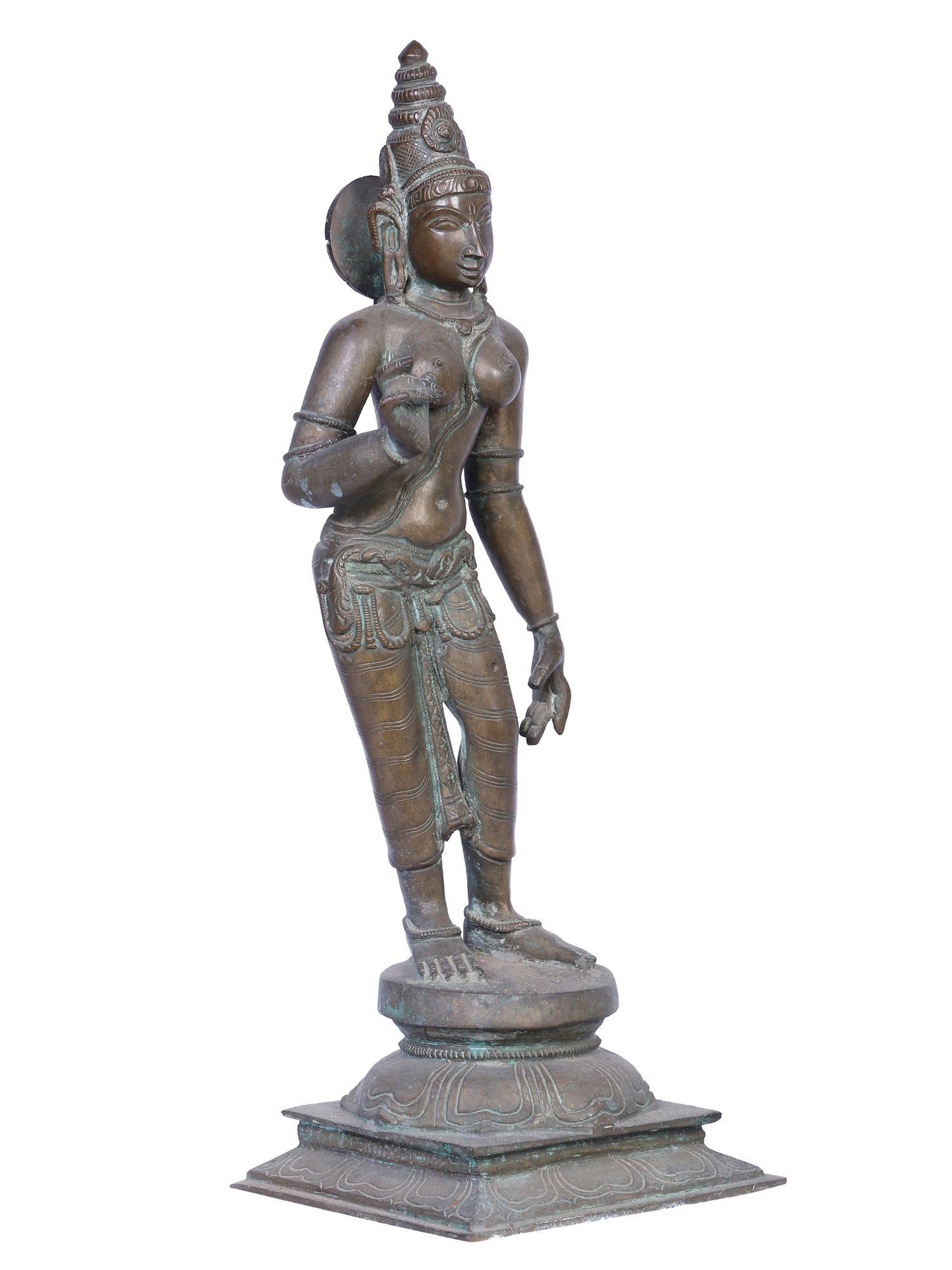 Goddess Uma Sivagami (Bhoga Shakti) | Handmade Idol | Madhuchista Vidhana (Lost-Wax) | Panchaloha Bronze from Swamimalai