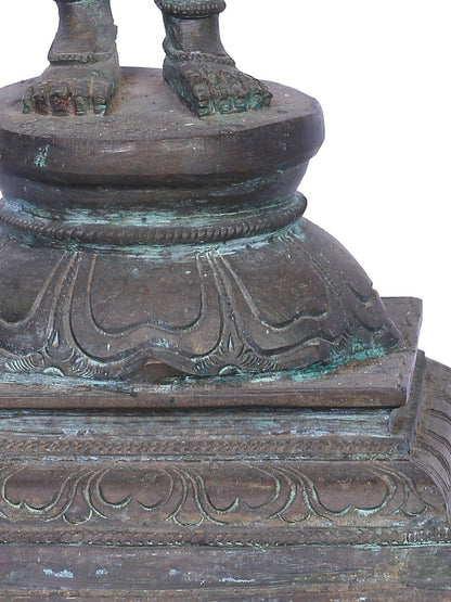 15" Devi Parvati (Devi Uma) | Handmade | Madhuchista Vidhana (Lost-Wax) | Panchaloha Bronze Statue From Swamimalai