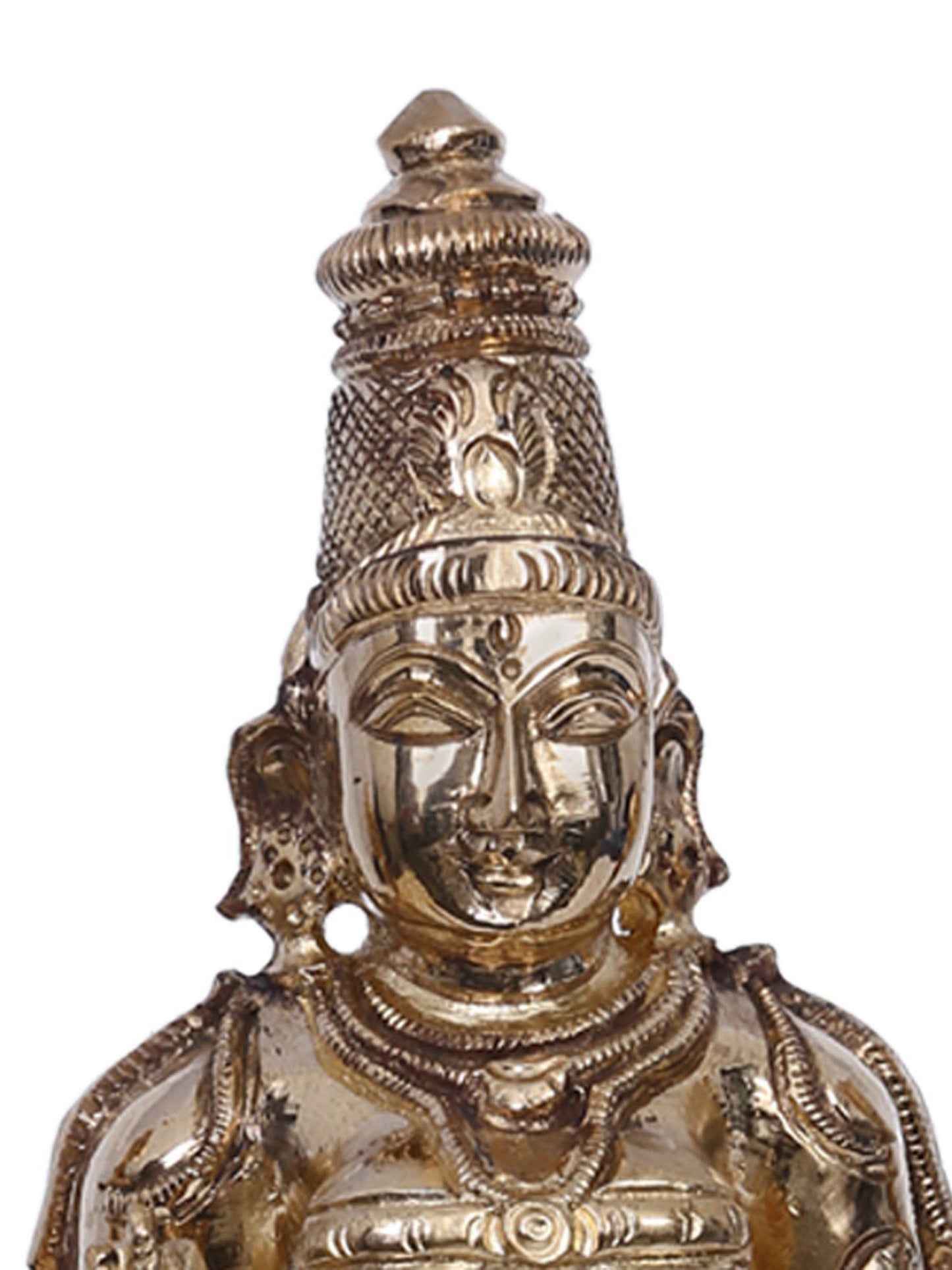 10" Bronze Standing Lakshmi Statue | Madhuchista Vidhana (Lost-Wax) | Panchaloha Bronze from Swamimalai