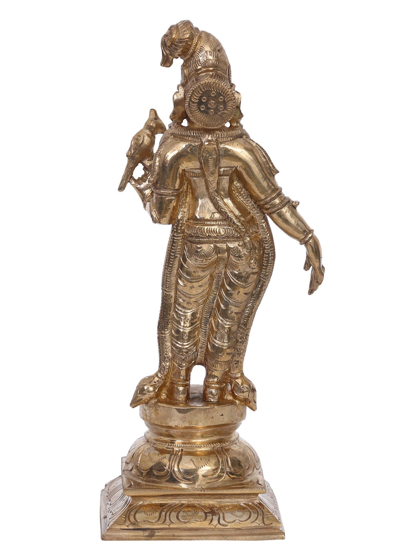 10" Goddess Andal Bronze Statue | Handmade Idol | Madhuchista Vidhana (Lost-Wax) | Panchaloha Bronze from Swamimalai