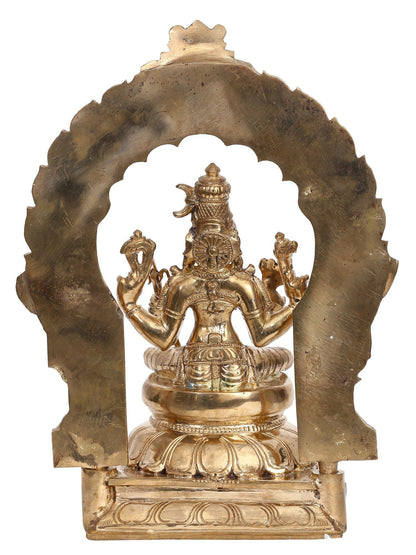 10" Goddess Rajarajeshwari Panchaloha Bronze Statue From Swamimalai | Handmade Idol | Madhuchista Vidhana (Lost-Wax)