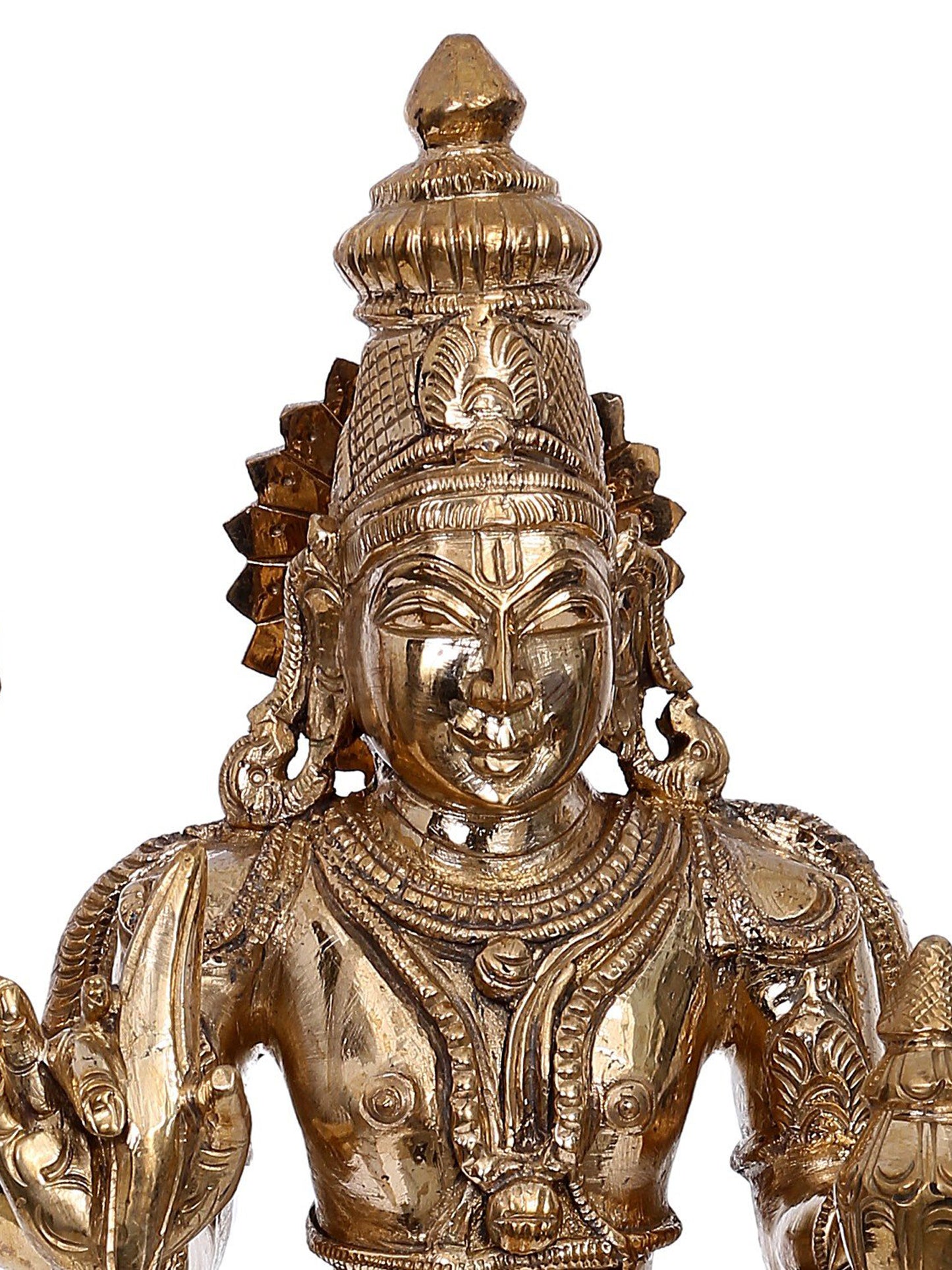 14" Lord Dhanvantari Panchaloha Bronze Statue from Swamimalai | Handmade Idol | Madhuchista Vidhana (Lost-Wax)