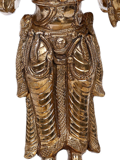 14" Lord Dhanvantari Panchaloha Bronze Statue from Swamimalai | Handmade Idol | Madhuchista Vidhana (Lost-Wax)